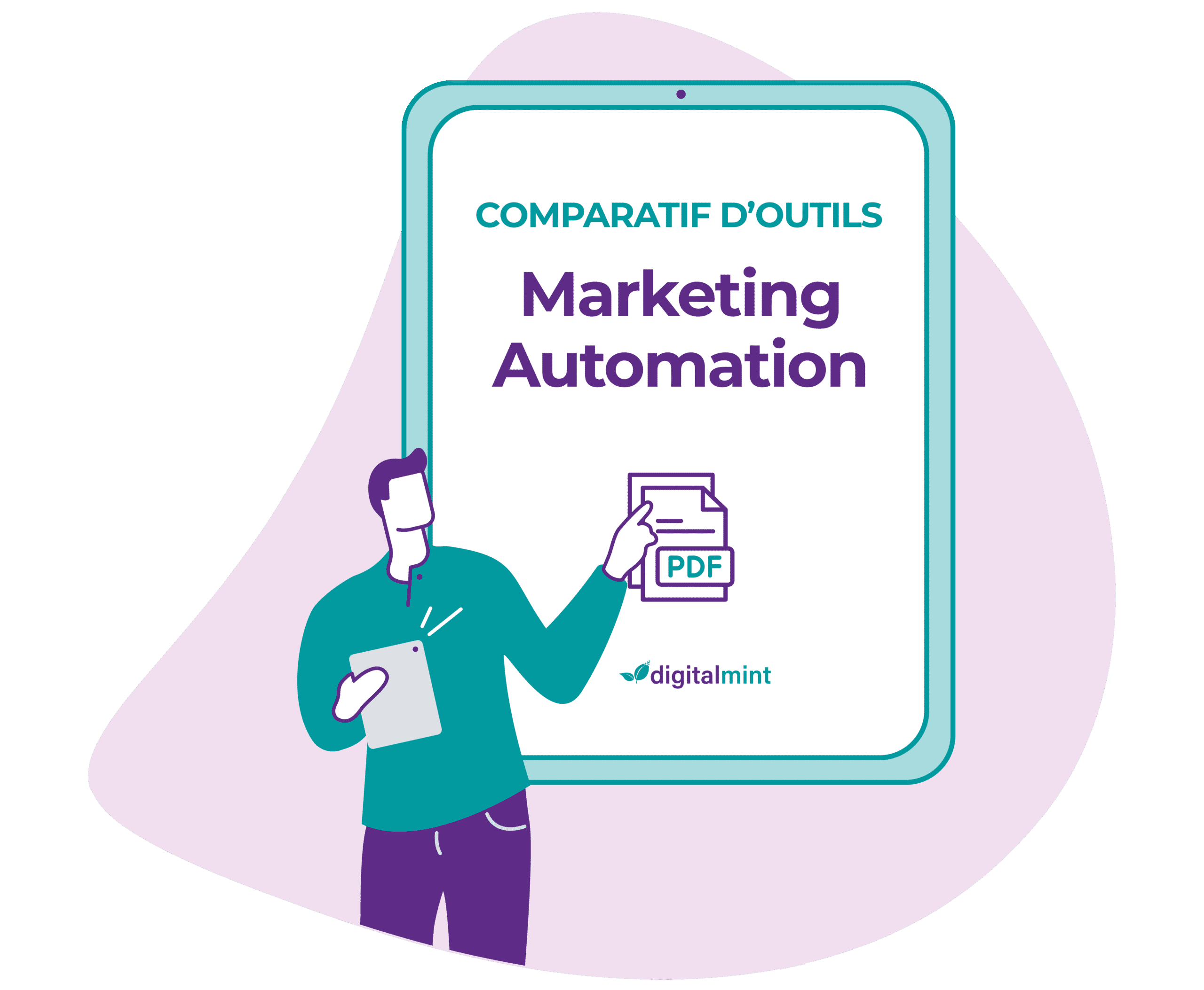 Une personne qui explique ce qu'est le Marketing Automation
